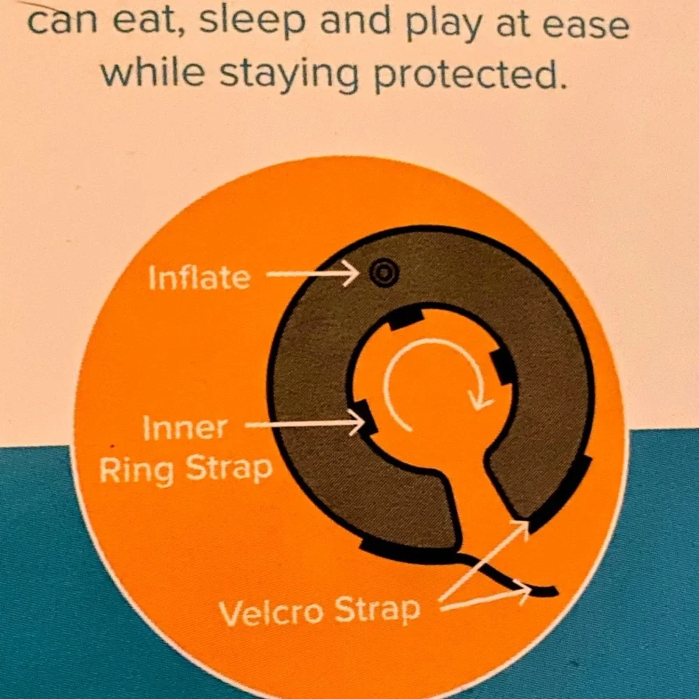 ZenPet Pro Collar Comfortable Recovery Collar Inflatable X-Large New
